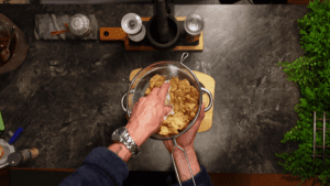 Draining Excess Water From Soy Chunks