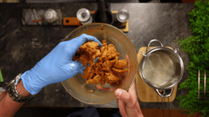 Draining Excess Water From Soy Chunks